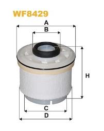 FILTR PALIWA TOYOTA DIESEL 2,5-3,0D-4D 05- /HILUX,LEXUS IS/ WIX WIX WF8429