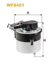 FILTR PALIWA FORD DIESEL 1,6TDCI 07- /C-MAX,FIESTA VI,FOCUS II,MAZDA 2,VOLVO S 4II/ WIX WIX WF8451