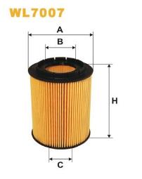 FILTR OLEJU VW BENZ. 2,8 VR6 96-97 WIX WIX WL7007