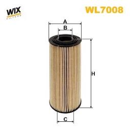 FILTR OLEJU SKODA DIESEL 1,9TDI 96- WIX WIX WL7008