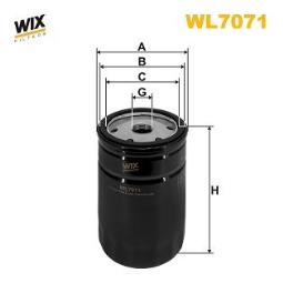 FILTR OLEJU AUDI BENZ. 1,6-2,8 95- /A4,6,8/ WIX WIX WL7071