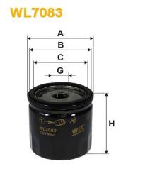 FILTR OLEJU FIAT BENZ. 1,4-1,8 16V 97- /BRAVO,PUNTO/ WIX WIX WL7083