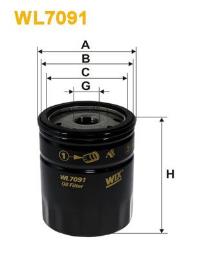FILTR OLEJU FIAT BENZ. 1,0-1,3 FIRE /UNO,TIPO/ WIX WIX WL7091