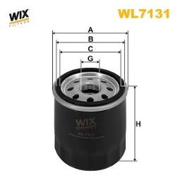 FILTR OLEJU TOYOTA BENZ. 1,3-2,0 87- WIX WIX WL7131