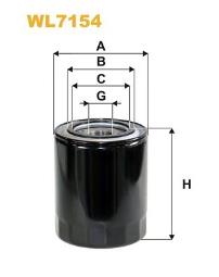 FILTR OLEJU MITSUBISHI DIESEL 1,8-2,0-86 WIX WIX WL7154