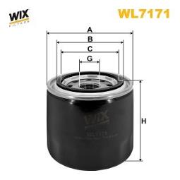 FILTR OLEJU HYUNDAI BENZ. 91- WIX WIX WL7171