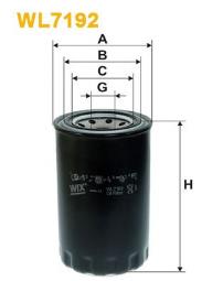 FILTR OLEJU RENAULT BENZ. 1,2 98- /CLIO/D7F WIX WIX WL7204
