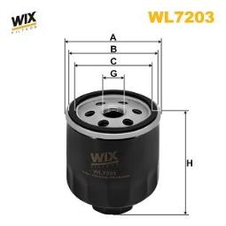 FILTR OLEJU VW BENZ. 1,4 97- WIX WIX WL7203