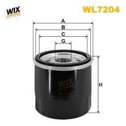 FILTR OLEJU RENAULT BENZ. 1,2 98- /CLIO/D7F WIX WIX WL7204