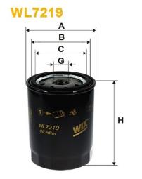 FILTR OLEJU RENAULT DIESEL 1,9 -95CLIO WIX WIX WL7219