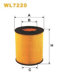 FILTR OLEJU BMW BENZ. 2,0-2,8 95- WIX WIX WL7220