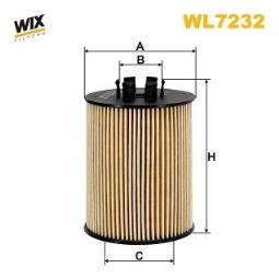 FILTR OLEJU OPEL BENZ. 1,2-1,4 16V 00- WIX WIX WL7232