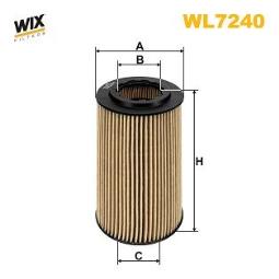 FILTR OLEJU DB DIESEL 2,2CDI 97- WIX WIX WL7240