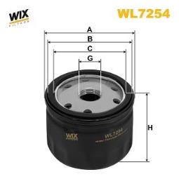 FILTR OLEJU RENAULT BENZ. 1,2-1,6 93- WIX WIX WL7254