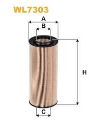 FILTR OLEJU BMW DIESEL 2,0 02- WIX WIX WL7303