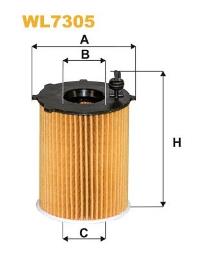 FILTR OLEJU CITROEN DIESEL 1,4-1,6HDI 09/01- WIX WIX WL7305