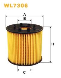 FILTR OLEJU OPEL DIESEL 2,2 02- /MOVANO/ WIX WIX WL7306