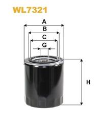 FILTR OLEJU BMW BENZ. 1,6-2,0 01- WIX WIX WL7403