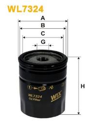 FILTR OLEJU FIAT BENZ. 1,0-1,6 /TIPO,UNO/ WIX WIX WL7324
