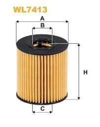 FILTR OLEJU PEUGEOT BENZ. 1,4 16V 03- WIX WIX WL7413