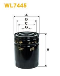 FILTR OLEJU IVECO DIESEL 3,0HPI 08- WIX WIX WL7445
