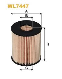 FILTR OLEJU TOYOTA DIESEL 2,0-2,2D-4D 98- /AVENSIS II/ WIX WIX WL7447