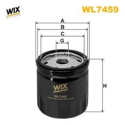 FILTR OLEJU FORD BENZ. 1,25-1,6 07- /FIESTA VI,FOCUS II,MONDEO IV/ WIX WIX WL7459