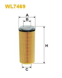 FILTR OLEJU BMW DIESEL 2,5-4,0 08- /SERIA 3,5,7,X5,X6/ WIX WIX WL7469