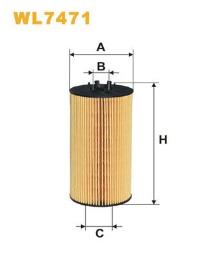 FILTR OLEJU AUDI BENZ. 3,7-4,2 02- /A4,A6,A8,PHAETON/ WIX WIX WL7471