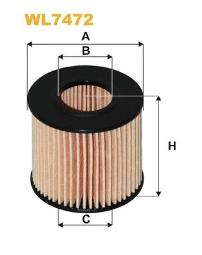 FILTR OLEJU TOYOTA BENZ. 1,6-2,0 16V 09-/AURIS,PRIUS,RAV 4/ WIX WIX WL7472