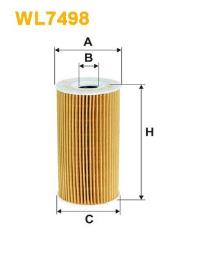 FILTR OLEJU AUDI BENZ. 2,0FSI 03- /A3,A4,A6,TT,SKODA OCTAVIA II/ WIX WIX WL7504