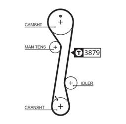PASEK ROZRZ.HYUNDAI /113*25,4/ 2,0 96- GATES PR5457XS
