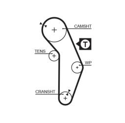 PASEK ROZRZ.MITSUBISHI /117*29/ 1,6 92- GATES PR5350XS