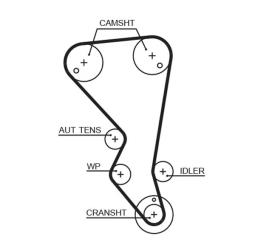 PASEK ROZRZ.CITROEN /137*25,4/ 2,0 98- GATES PR5599XS