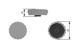 KOREK ZBIOR.WYR.OPEL 1,0-2,0 81-        /1,4BAR-20PSI/ /CORSA,ASTRA,KADET,VECTRA,OMEGA/ GATES RC235