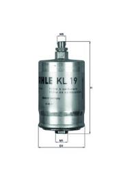 FILTR PALIWA DB BENZ. KNECHT KL19