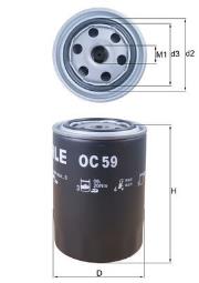 FILTR OLEJU ALFA DIESEL 2,5 -92 KNECHT OC59