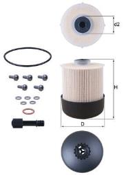 FILTR PALIWA DACIA DUSTER, LOGAN, SANDERO  RENAULT CLIO IV, CAPTUR 1.5dCi 04.10- KNECHT KX338/26D