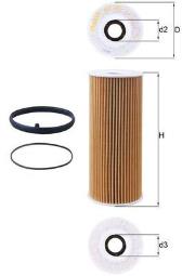 FILTR OLEJU AUDI BENZ. 2,4 V6 04- /A6/ MAHLE OX381D