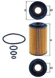 FILTR OLEJU DB BENZ. 2,8-5,0 97- /210,220/ KNECHT OX153/7D