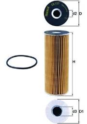 FILTR OLEJU DB BENZ. 91- /124/ KNECHT OX133D