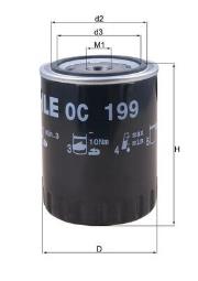 FILTR OLEJU RENAULT DIESEL 1,9 -95      CLIO KNECHT OC199