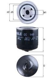 FILTR OLEJU VW DIESEL 1,9 95- /POLO/ SDI KNECHT OC145