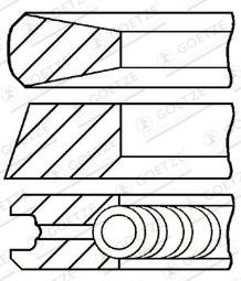 PIERŚ.TŁ.CITROEN 2,0HDI @85*3,5*2*3 /DW10ATED/ FEDERAL 08-114700-00