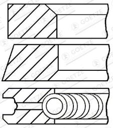 PIERŚ.TŁ.RENAULT K9K EU4/5 76.50MM +0.50 FEDERAL 08-123407-30