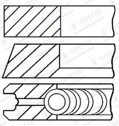 PIERŚ.TŁ.AUDI 2,0DTI @81*1,75*2*3 /BKD/ FEDERAL 08-139500-00