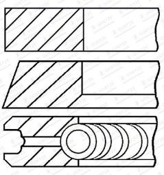 PIERŚ.TŁ.VW 1.9TDI 79.50MM +0.50MM FEDERAL 08-433007-00