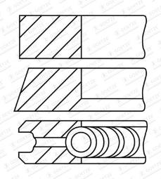 PIERŚ.TŁ.VW 2.7-3.0 V6 TDI 120-195KW FEDERAL 08-433100-00