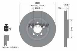 TARCZA HAM. /TEXTAR/ TEXTAR 92082305
