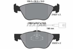 KLOCKI HAM./PRZ/ ALFA 166 2,4JTD 00- TEXTAR 2163702